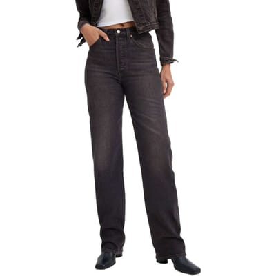 Levi's Ribcage Full Length Static Noise Overloa Größe: W32L32 | Straight Jeans Outlet | Damen