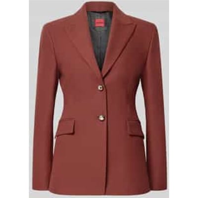 Regular fit lange blazer met viscose met model 'Asmalla'