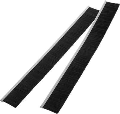 Brievenbus Borstel Strip - Tochtstrip - Stofverwijdering - Duurzame Nylon Haren - 30 cm Lengte - Zwart