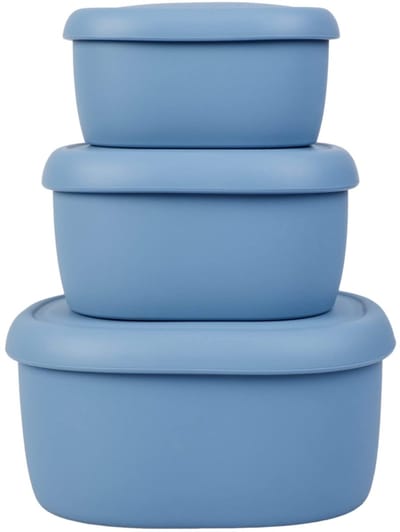 Dailygoods- Voedselopslagcontainers - Herbruikbaar - Luchtdicht - Siliconen - Vaatwasmachinebestendig - Temperatuurbestendig - Geschikt voor oven/magnetron - Opslagbakken