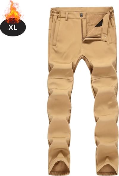 Livano Skibroek - Skipak - Snowboard Broek - Winterbroek - Sneeuwbroek - Heren - Wintersport - Khaki - Maat XL