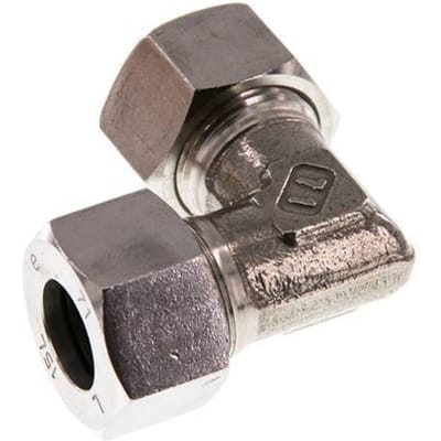 15L RVS Elbow 90deg Snijring 315 Bar DIN 2353 - FL2E-C-ST-15-L