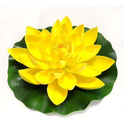 10/17/28/40/60cm Lotus Kunstbloem Drijvende Nep Lotusplant Levensechte Waterlelie Micro Landschap voor Vijver Tuindecoratie
