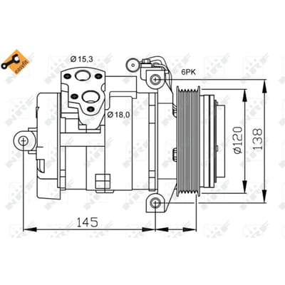 Compressor, airconditioning NRF 32698
