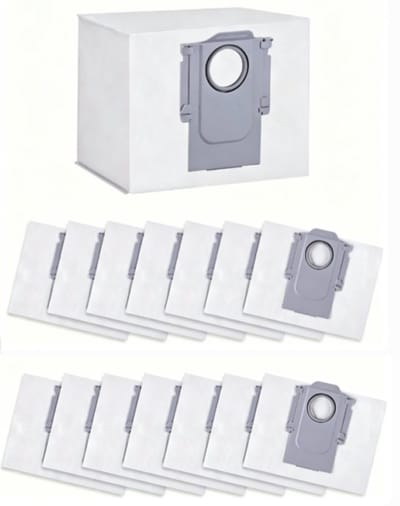 15 Stuks Stofzakken voor Roborock S8+/S8 Pro Ultra/S7 MaxV Ultra/Q7 M5+/L5+/Max+/Q8 Max+/Q5 Pro+/Q5 Max+/Q10 S5+/X5+ Stofzuiger, Reservezak, Accessoires, Stofzuigerzakken, Reserveonderdelen