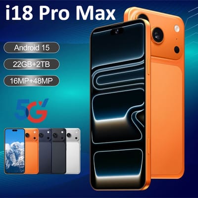 I18 Pro Max Mobiele Telefoons Smartphone Android Smartphone 5G Mobiel 7,3 Inch 16 + 48MP AI Camera 7800mAh Globale Versie