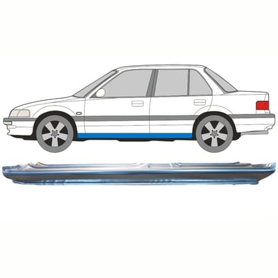 Volledige dorpel voor Honda Civic 1987-1991 / Links