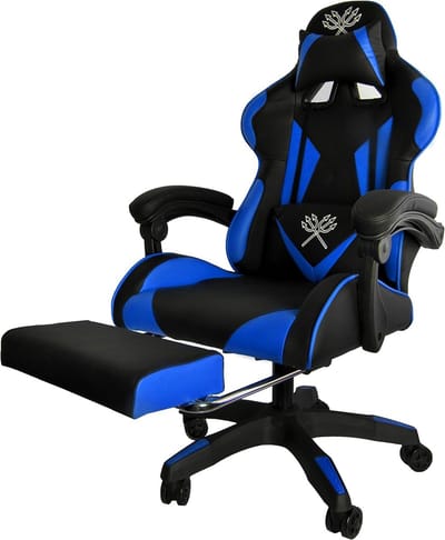 Dunmoon Zwart-Blauwe Gamingstoel: Comfort en Stijl voor Elke Gamer