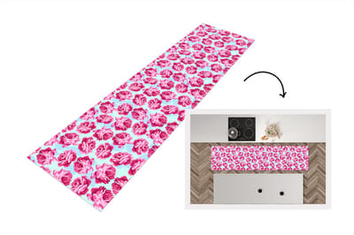 Keukenloper - Loper keuken - Bloemen - Rozen - Patroon - 200x50 cm - Keukenloper vinyl