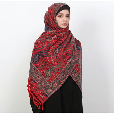 Kasjmier Pashmina Sjaal Dames Wrap Warme Winter Sjaals Ontwerp Print Vrouwelijke Foulard Katoenen Stola Sjaal brown
