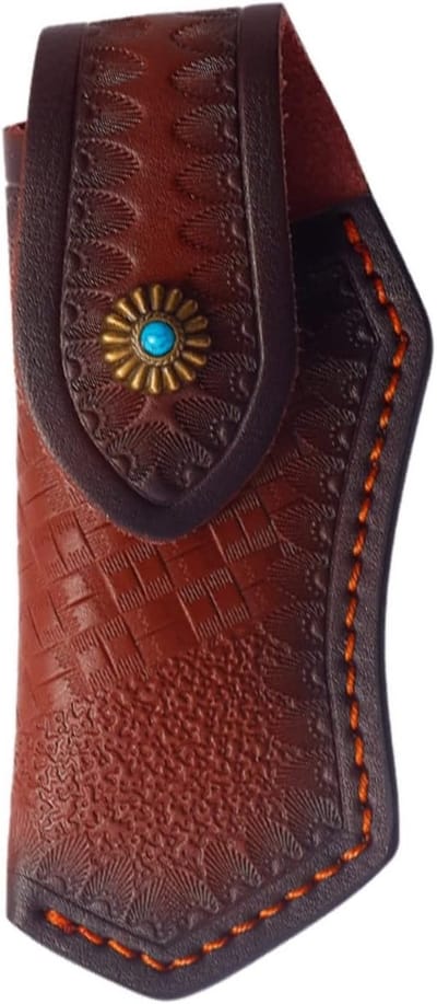 Leren Sheath voor Zakmessen, EDC Holster voor Vouwmessen, Duurzaam en Krasbestendig Ontwerp voor Messen en Gereedschap