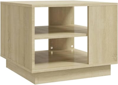 Salontafel Vierkant 55x55 cm met Opbergruimte - Banktafel Woonkamer