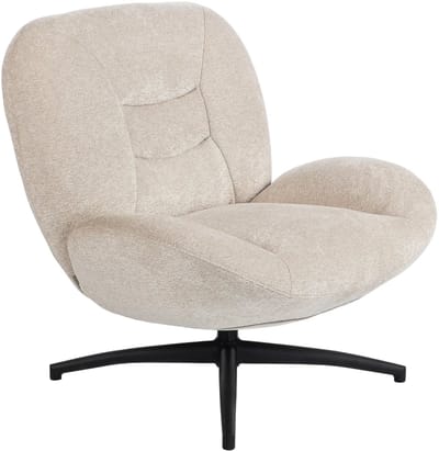 Fauteuil - Relaxzetel - Relaxstoel - Relaxfauteuil - Stoel - Voor één Persoon - Crèmewit