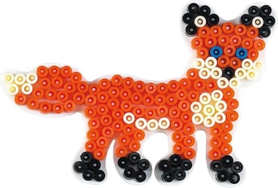 Hama midi VOS / WOLF strijkkralen vormpje / figuur / grondplaat voor normale strijkparels (strijkkralenbordje / legbordje dier, creatief kralen cadeau voor kinderfeestje / kinderverjaardag!