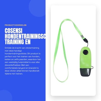Clicker Training - Honden/katten/paarden - Communicatietool - Lanyard - Professioneel - Inclusief 1x Clicker - Trainingsclicker