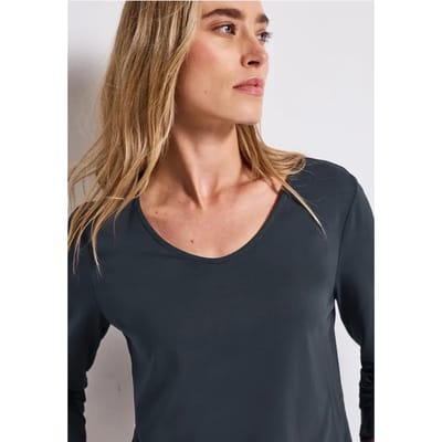 Overhemd met lange mouwen in effen kleur