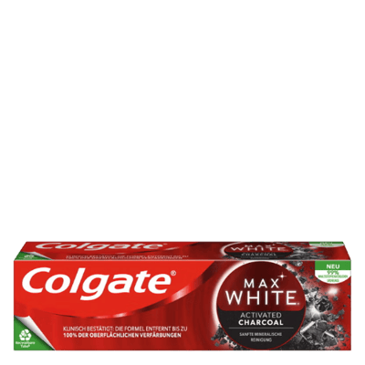 Colgate Max White Activated Charcoal Tandpasta – 75 ml