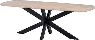Eettafel Akagi 230 cm Deens ovaal mangohout - Ashblond