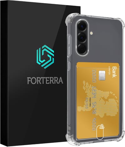 Hoesje Geschikt voor Samsung Galaxy A36 - Met Pashouder en Kaarthouder - Telefoon Hoes Shockproof - Siliconen Case - Shock Proof - Back Cover - Pasjes Houder - Transparant