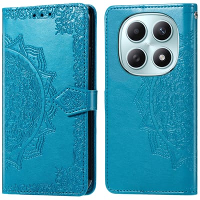 imoshion Hoesje - Geschikt voor Xiaomi Redmi Note 15 (4G) - Mandala Bookcase - Turquoise