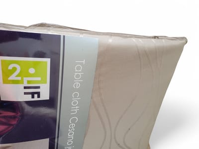 Rond luxe Tafelkleed - Tafellaken - Hoge Kwaliteit - Katoen - Tafelkleed buiten/binnen - Buitenkleed - Tafelkleden - Uitwasbaar - Taupe - Luxe Tafelkleed - Tafellaken - Hoge Kwaliteit - Tafelkleed Katoen - Tafelkleed buiten/binnen - Ø 280 CM