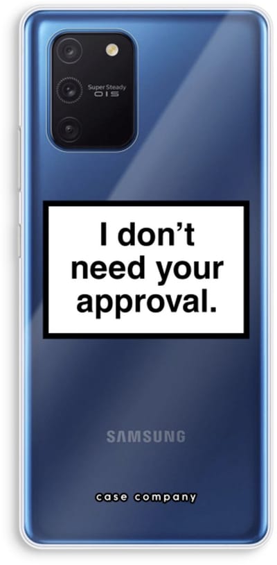Case Company® - Hoesje geschikt voor Samsung Galaxy Note 10 Lite hoesje - Don't need approval - Soft Cover Telefoonhoesje - Bescherming aan alle Kanten en Schermrand