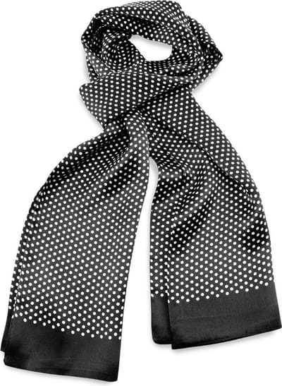 We Love Ties - Sjaals - Herensjaal Sir Polkadot - zwart / wit