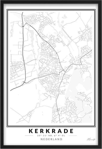 Poster Dorp Kerkrade A2 - 42 x 59,4 cm (Exclusief Lijst)