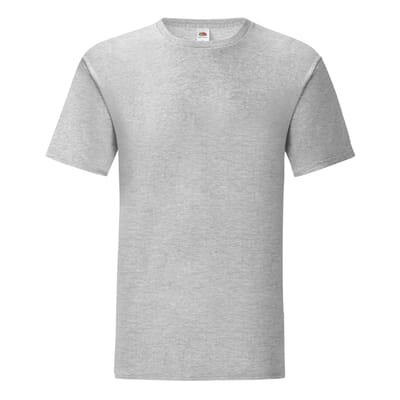 Fruit of the Loom Heren Iconisch 150 T-Shirt (Heide Grijs)