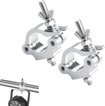 Set van 2 Truss Klemmen voor Verlichting, Geschikt voor 28-35mm Constructies, Ideaal voor Spotlights en Beweegbare Podiumverlichting