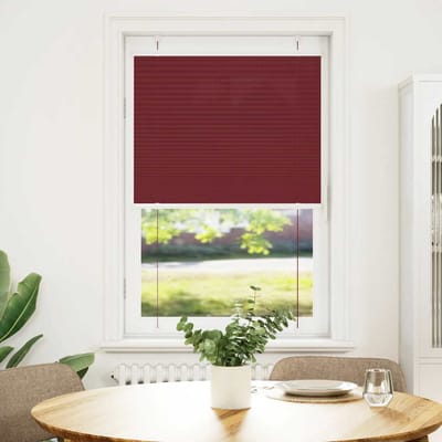 vidaXL - Plissé - rolgordijn - 80x150 - cm - stofbreedte - 79,4 - cm - bordeauxrood