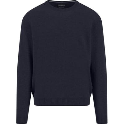 Fynch-Hatton Trui O-Neck Solid Color Cashmere Navy / male
