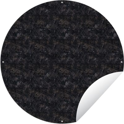 Tuincirkel Graniet - Steen - Patroon - 60x60 cm - Ronde Tuinposter - Buiten