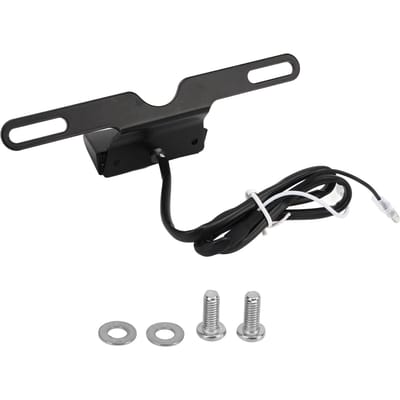 Lumière de Plaque d'Immatriculation de Moto LED Blanche Lumineuse Résistante aux Intempéries Adaptée pour MT10 MT09 MT07 MT03 MT01 MT25 black