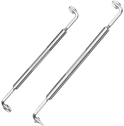 IMstore - Hoekschroevendraaierset - Dubbele kop - Perfect voor krappe ruimtes - 175 mm en 130 mm - Magnetisch - Ideaal voor meubels en machines - M...