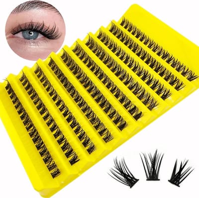 Individuele wimpers - Cluster wimpers - Mooie oogopslag - DIY wimperverlenging - 160 stuks - Zwart
