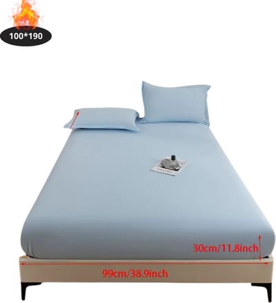 Nivard Waterdicht Hoeslaken - Beddengoed - Fitted Sheet - Bed - Hemelsblauw 100x190