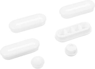 Toiletbril Bufferset - Reserveonderdelen - Toilet Reparatie - Gedempte Sluiting - 15 x 8 x 2 cm - Wit