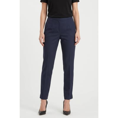 Brooks Brothers Slim Fit Faille Trousers Navy Size: 4 | Formal pants Outlet | Dames | Blauw
