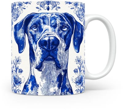 Mok Great Dane Beker voor koffie of tas voor thee, cadeau voor dierenliefhebbers, moeder, vader, collega, vriend, vriendin, kantoor, opa, oma, hond, kerst, sinterklaas, verjaardag