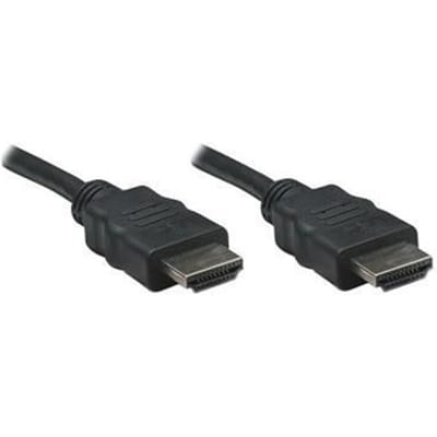 Câble HDMI 1.8m (6 ft.) MANHATTAN - Haute vitesse, support 4K, support 1080p - Noir
