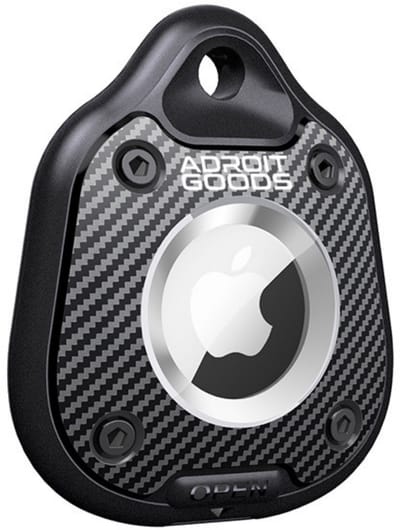 AdroitGoods Waterdichte Tracker Houder – IP67 Beschermcase – Druppelvorm – Geschikt voor Apple AirTag – Sleutelhanger Behuizing