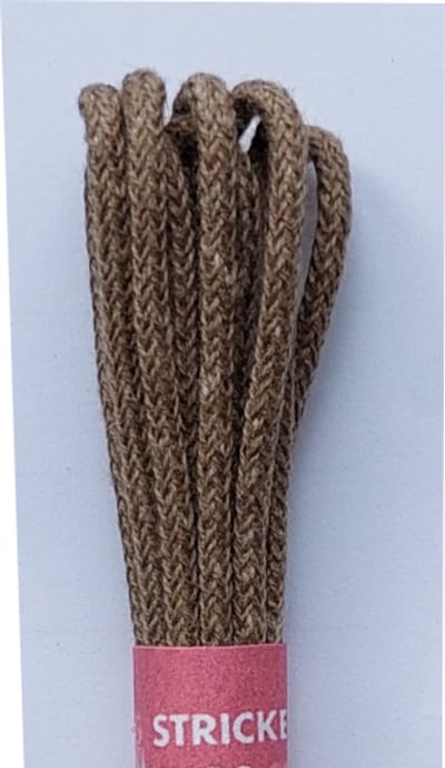 Strickers Veter - Taupe - Dun Rond - Lengte 90 cm - Dikte 2 mm - Schoenveter