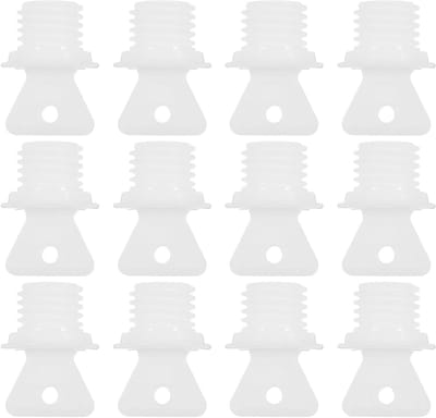 Doppen Voor Warmwaterzakken - Kruik Afsluitpluggen - Lekvrije Warmte - Hoge Temperatuur Bestendig - 12 Stuks - Wit