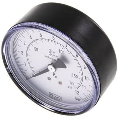 Manometer 80mm 0 - 12 bar R 1/4"