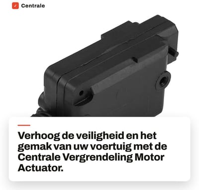 Dailygoods- Deurslot Actuator 100% Gloednieuw - Centrale Vergrendeling Motor - Kunststof - 2 Pin - Voor Megane/Scenic/Clio - Robuuste Kwaliteit - Deurslotmotor