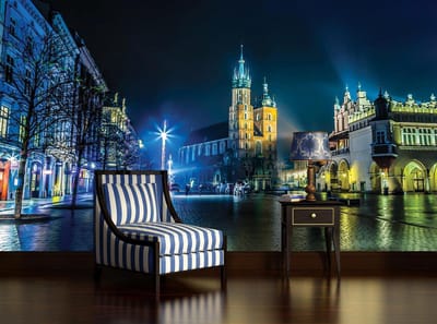 City Skyline Krakow Photo Wallcovering