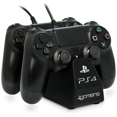 4Gamers Twin Play 'n' Charge Dock USB-Zwart (PlayStation 4) Gebruikt