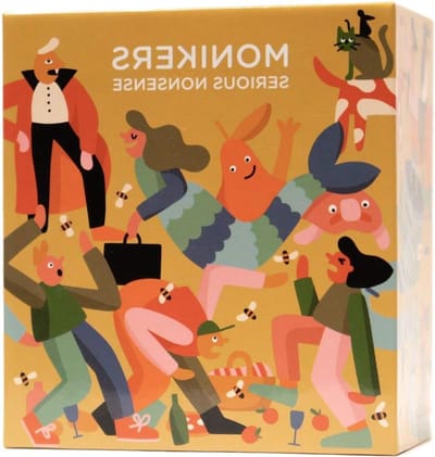 Feestspel Monikers - Raadspel Partyspel - Feestelijke avonden - 330 unieke namen - 16 x 15 cm - Meerdere kleuren