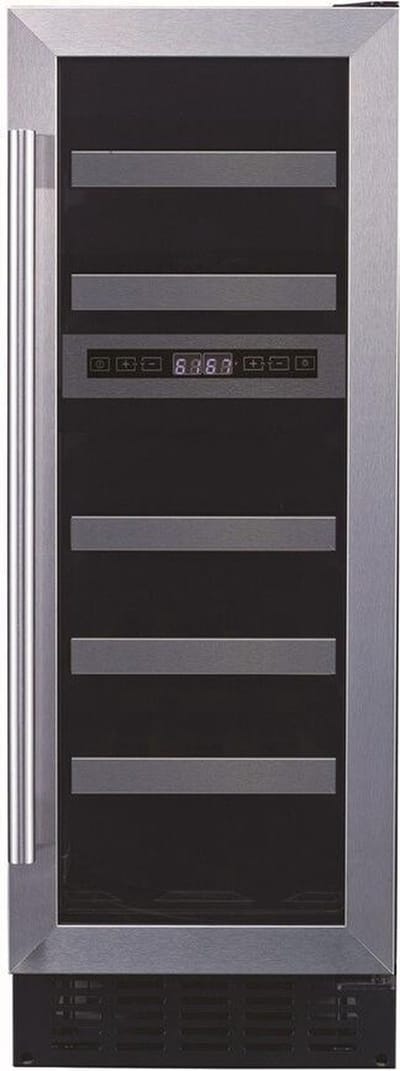 Le Chai LB160 - Onderbouw Wijnkoelkast - 2 temperatuurzones 5 tot 20 °C - RVS - 16 flessen - H 82 cm - B 30 cm